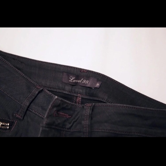 Level 99 Riley Moto Skinny Jeans with Zipper - Picture 5 of 7